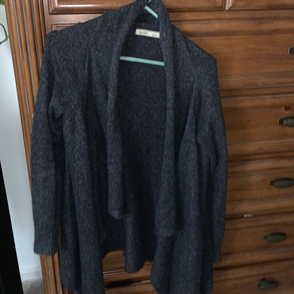 Gray cardigan